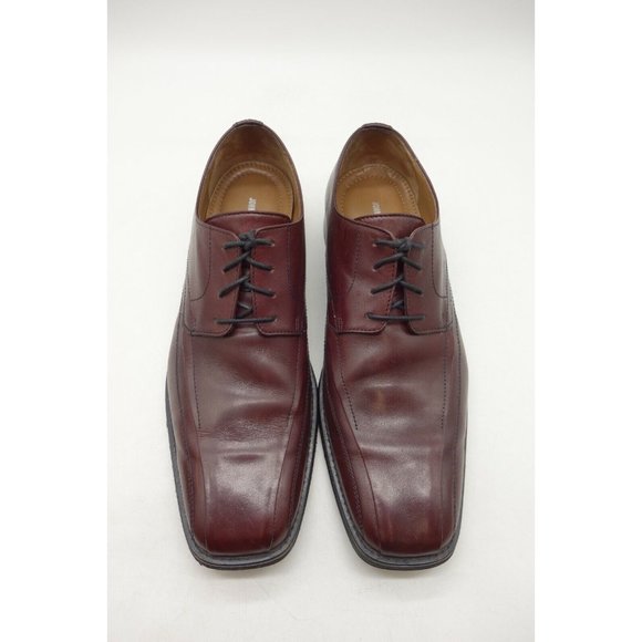 Johnston Murphy Burgundy Leather Lace Up Oxfords Shoes Men\'s 9.5 M main image 11